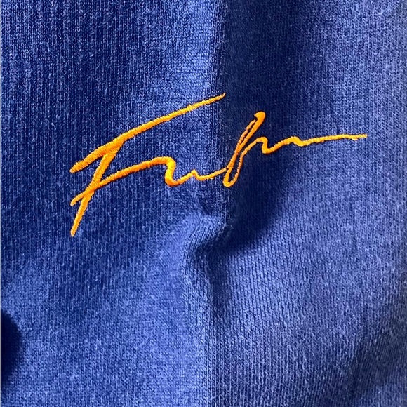 FUBU JEANS 1992 AUTHENTIC ORANGE & BLUE SWEATSHIRT FOR MEN’S & WOMEN’S. - Picture 8 of 8